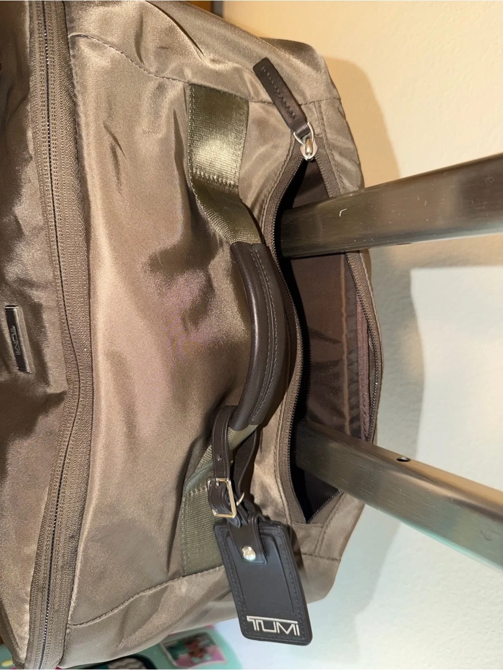 Tumi Brown Travel Duffle with Sturdy Base